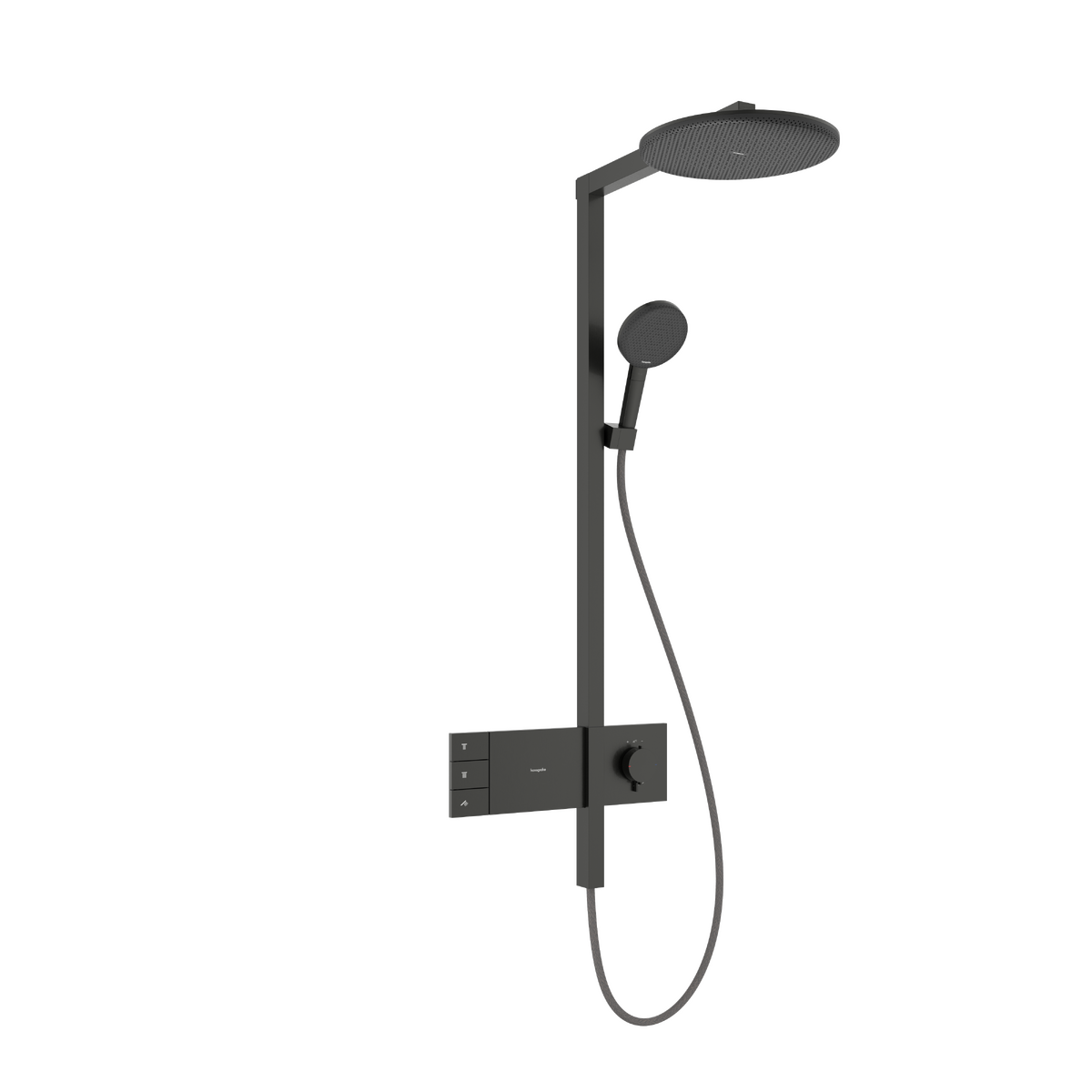 Душевая система hansgrohe Raindance Alive S 300 2jet с ShowerSelect Comfort, 24595340 черный матовый хром - изображение